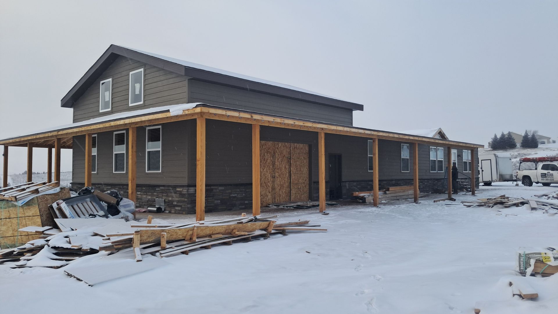 Home exterior with newly installed siding